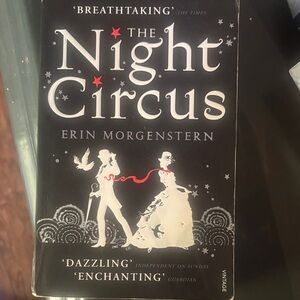 The Night Circus by Erin Morgenstern - Black & White with Red Accent